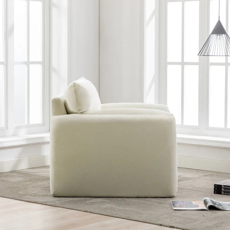 Fauteuil surdimensionné en chenille de style moderne 38.6'W