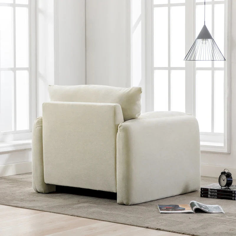 Fauteuil surdimensionné en chenille de style moderne 38.6'W