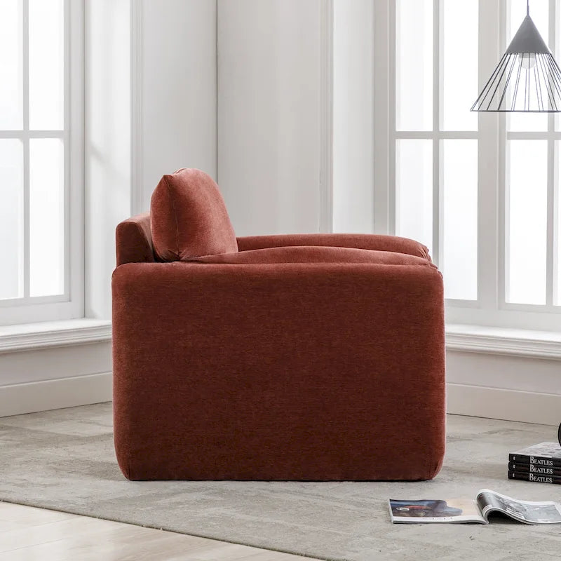 Fauteuil surdimensionné en chenille de style moderne 38.6'W