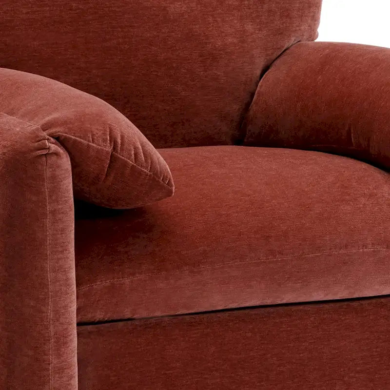 Fauteuil surdimensionné en chenille de style moderne 38.6'W