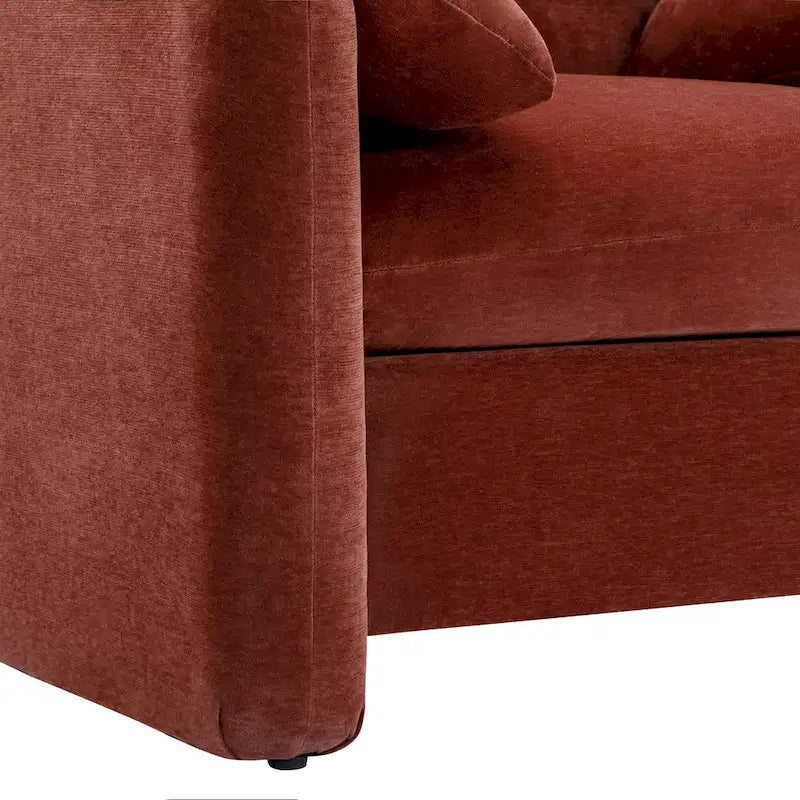 Fauteuil surdimensionné en chenille de style moderne 38.6'W