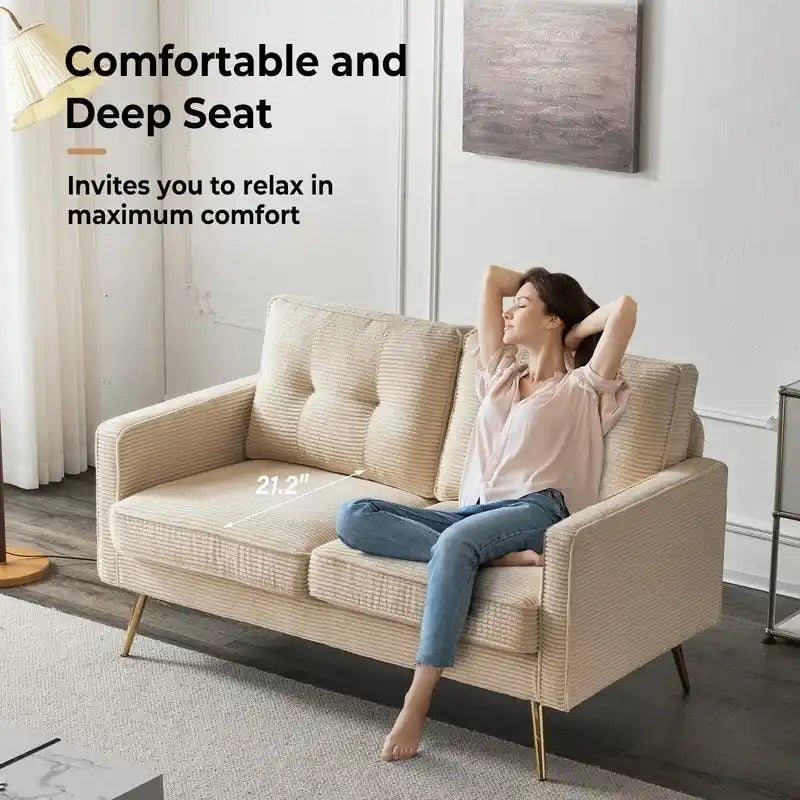 Causeuse Moderne VINGLI 56 pouces