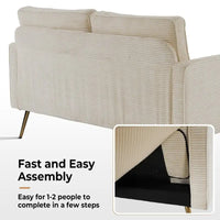 Causeuse Moderne VINGLI 56 pouces