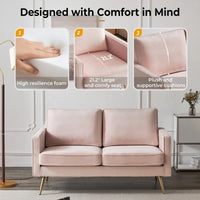 Causeuse Moderne VINGLI 56 pouces