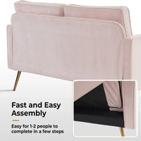 Causeuse Moderne VINGLI 56 pouces