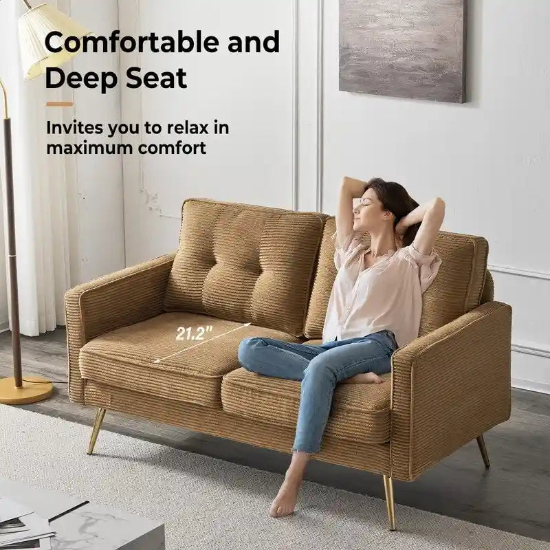 Causeuse Moderne VINGLI 56 pouces