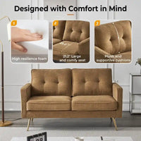 Causeuse Moderne VINGLI 56 pouces