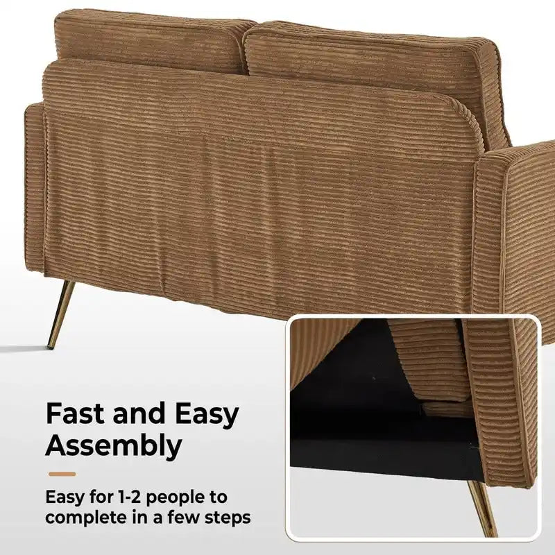 Causeuse Moderne VINGLI 56 pouces