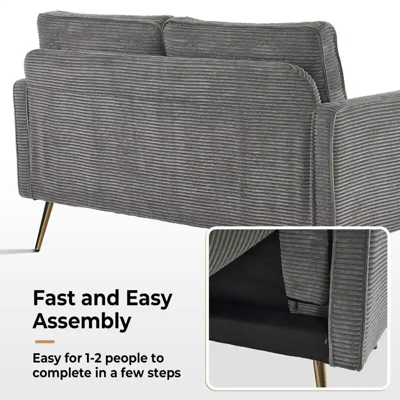 Causeuse Moderne VINGLI 56 pouces