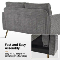 Causeuse Moderne VINGLI 56 pouces