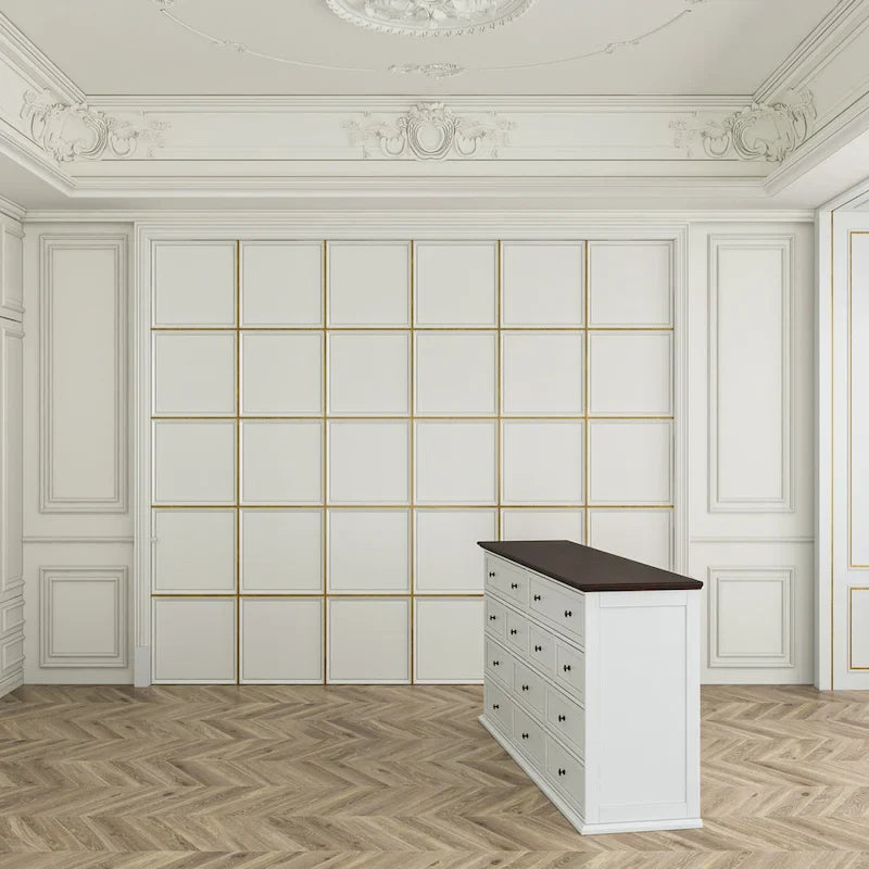 Commode à 12 tiroirs Legant 61W, meuble d'appoint pour la décoration intérieure moderne