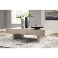 Signature Design by Ashley Jorlaina Table Basse Grisâtre Clair - 60L x 35P x 16H