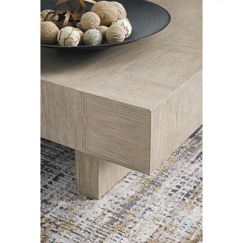 Signature Design by Ashley Jorlaina Table Basse Grisâtre Clair - 60L x 35P x 16H