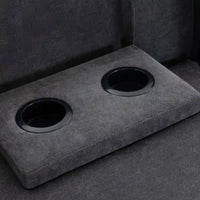 Canapé modulable avec pouf de rangement amovible, 2 porte-gobelets cachés