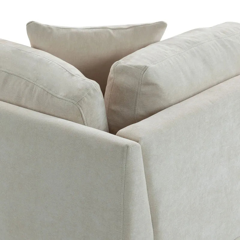 Canapé modulable avec pouf de rangement amovible, 2 porte-gobelets cachés