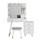 Ensemble coiffeuse 5 tiroirs avec prises