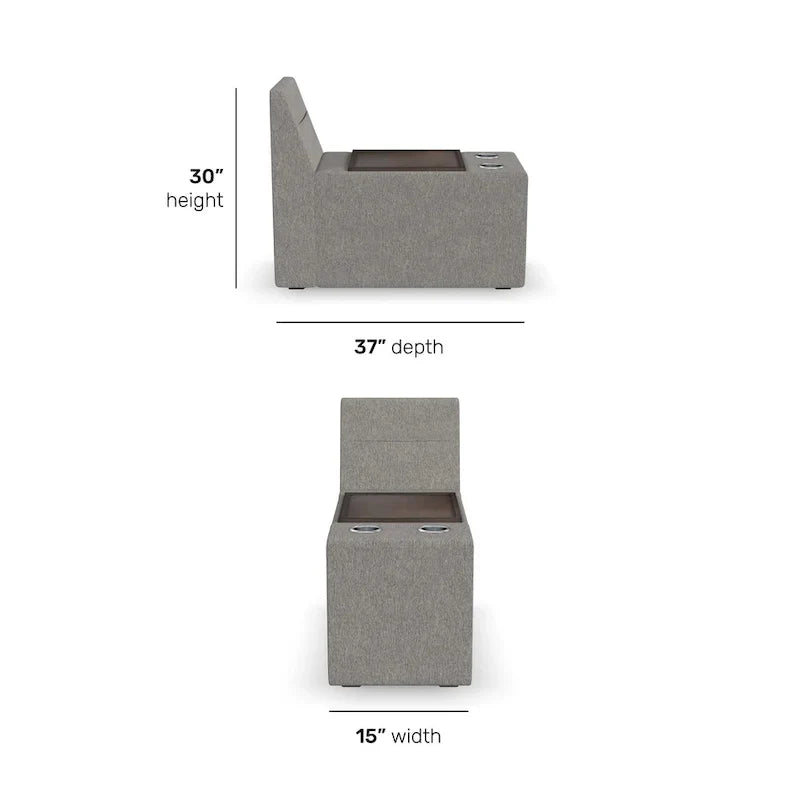 Flex Module intelligent de rangement pour sectionnel Flex - 15 x 30 x 37