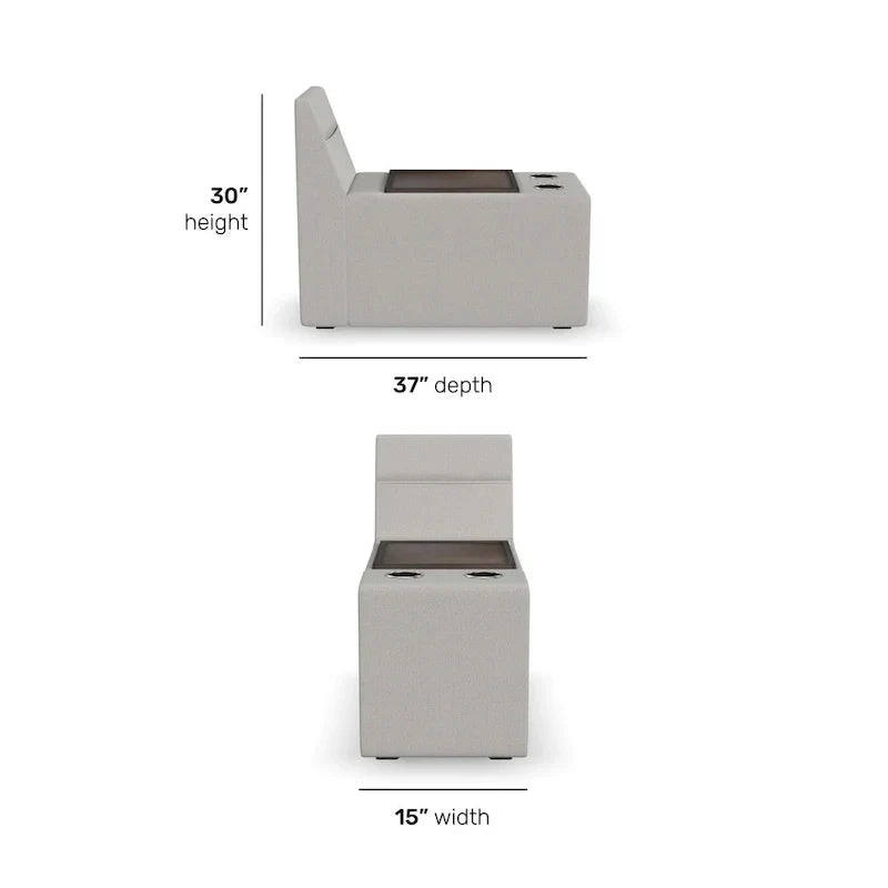 Flex Module intelligent de rangement pour sectionnel Flex - 15 x 30 x 37