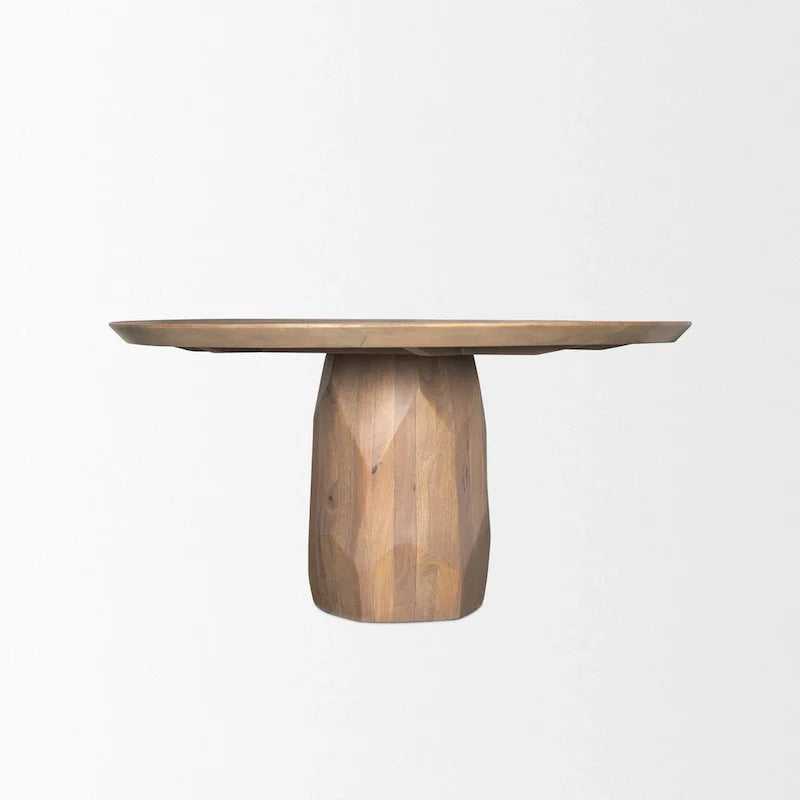 Table à manger Fitzgerald 60 en bois marron clair - 60,0L x 60,0W x 30,0H