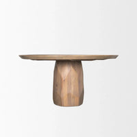 Table à manger Fitzgerald 60 en bois marron clair - 60,0L x 60,0W x 30,0H