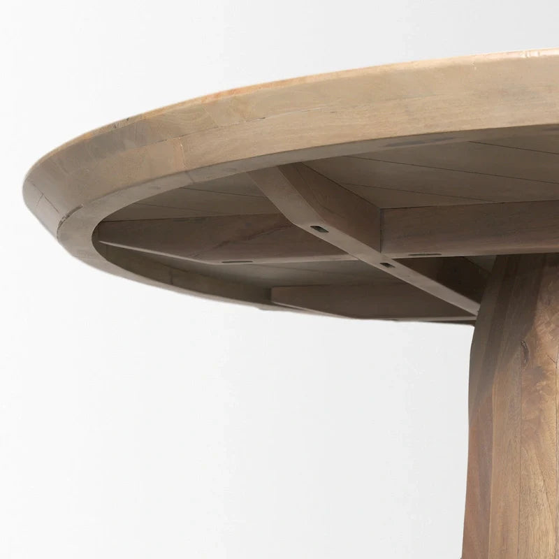 Table à manger Fitzgerald 60 en bois marron clair - 60,0L x 60,0W x 30,0H