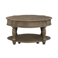 Table basse ronde en bisque patinée Magnolia Manor