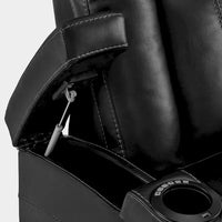 Fauteuil inclinable électrique MCombo, Siège de cinéma maison avec appui-tête réglable et tablette, Cuir respirant HTS422