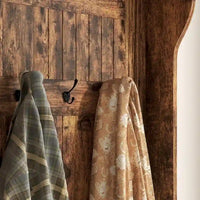HOMCOM Arbre d'entrée 3-en-1 de 96,5 cm avec banc de rangement, porte-manteau à quatre crochets et rangement à chaussures, noir