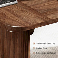 Bureau de direction moderne 62,99 W, simple, avec plateau et pieds en bois d'ingénierie
