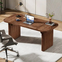 Bureau de direction moderne 62,99 W, simple, avec plateau et pieds en bois d'ingénierie