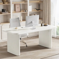 Bureau de direction moderne 62,99 W, simple, avec plateau et pieds en bois d'ingénierie