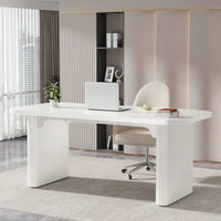 Bureau de direction moderne 62,99 W, simple, avec plateau et pieds en bois d'ingénierie
