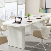 Bureau de direction moderne 62,99 W, simple, avec plateau et pieds en bois d'ingénierie