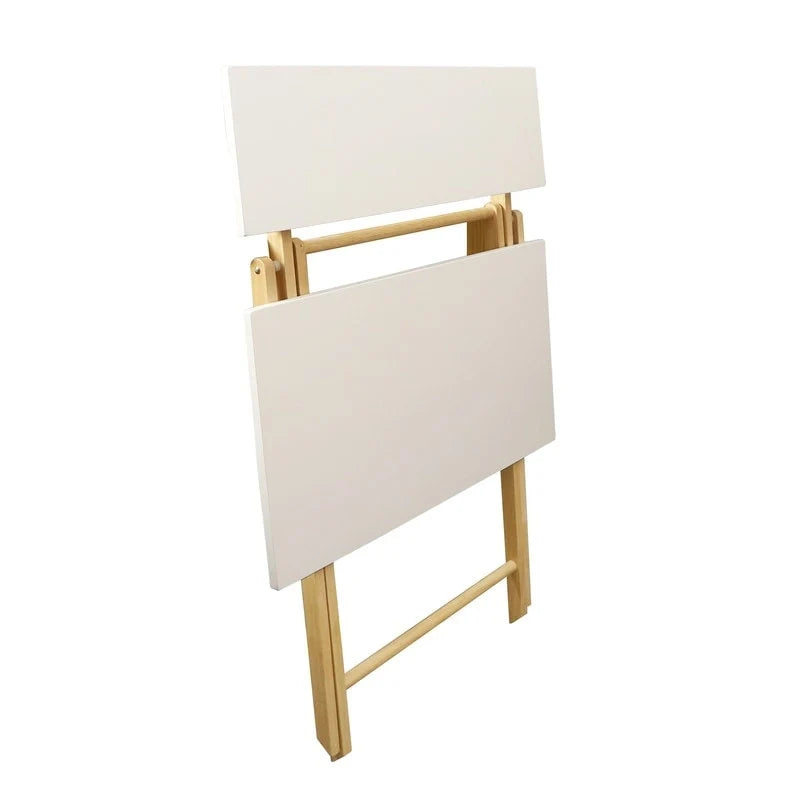 Bureau de travail pliable pour ordinateur portable en bois massif à 2 niveaux