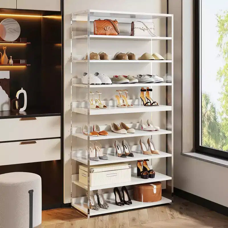 Lantine 63 Étagère à chaussures 8 niveaux en acrylique pour 24 à 32 paires