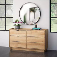 Commode à 6 tiroirs Prepac 52,5 po, style moderne et épuré