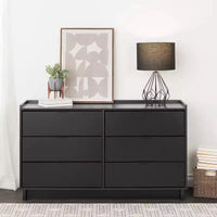 Commode à 6 tiroirs Prepac 52,5 po, style moderne et épuré