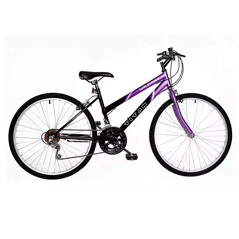 VTT Titan Bikes Wildcat 12 vitesses pour femme, violet/noir