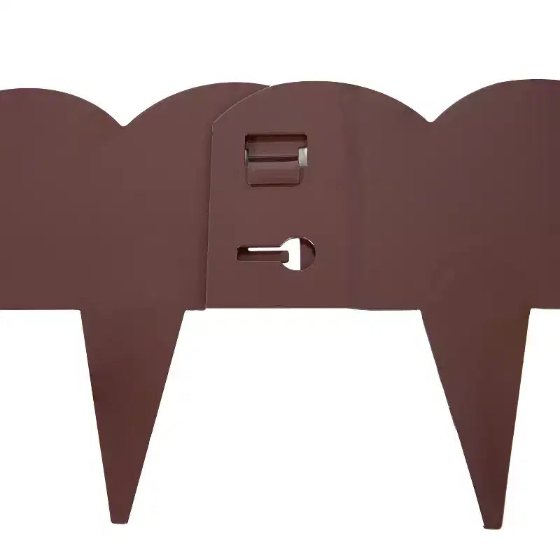 Bordures de jardin flexibles en acier robuste avec bordure festonnée pour pelouse et jardin Sunnydaze - 4,8 m - Lot de 5