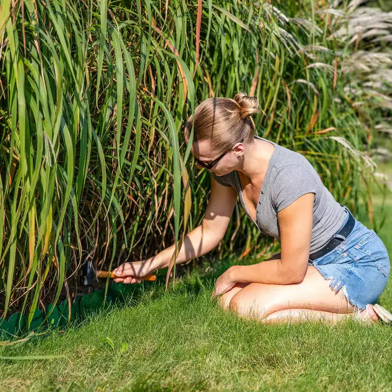 Bordures de jardin flexibles en acier robuste avec bordure festonnée pour pelouse et jardin Sunnydaze - 4,8 m - Lot de 5