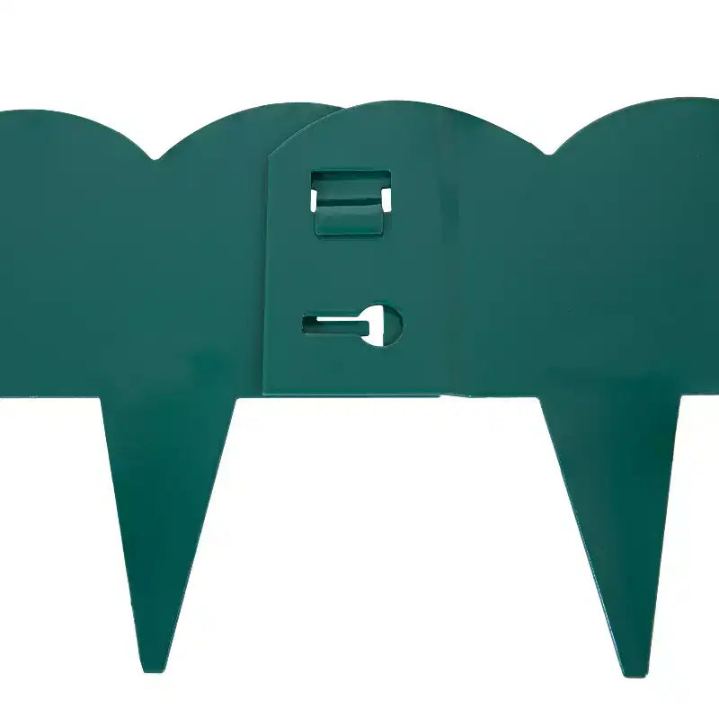 Bordures de jardin flexibles en acier robuste avec bordure festonnée pour pelouse et jardin Sunnydaze - 4,8 m - Lot de 5