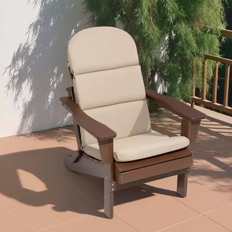 Coussin de chaise Adirondack Crestlive Products dossier haut résistant à l'eau et à la décoloration pour patio