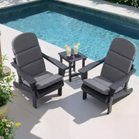 Coussin de chaise Adirondack Crestlive Products dossier haut résistant à l'eau et à la décoloration pour patio