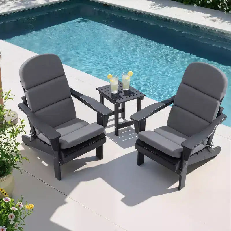 Coussin de chaise Adirondack Crestlive Products dossier haut résistant à l'eau et à la décoloration pour patio