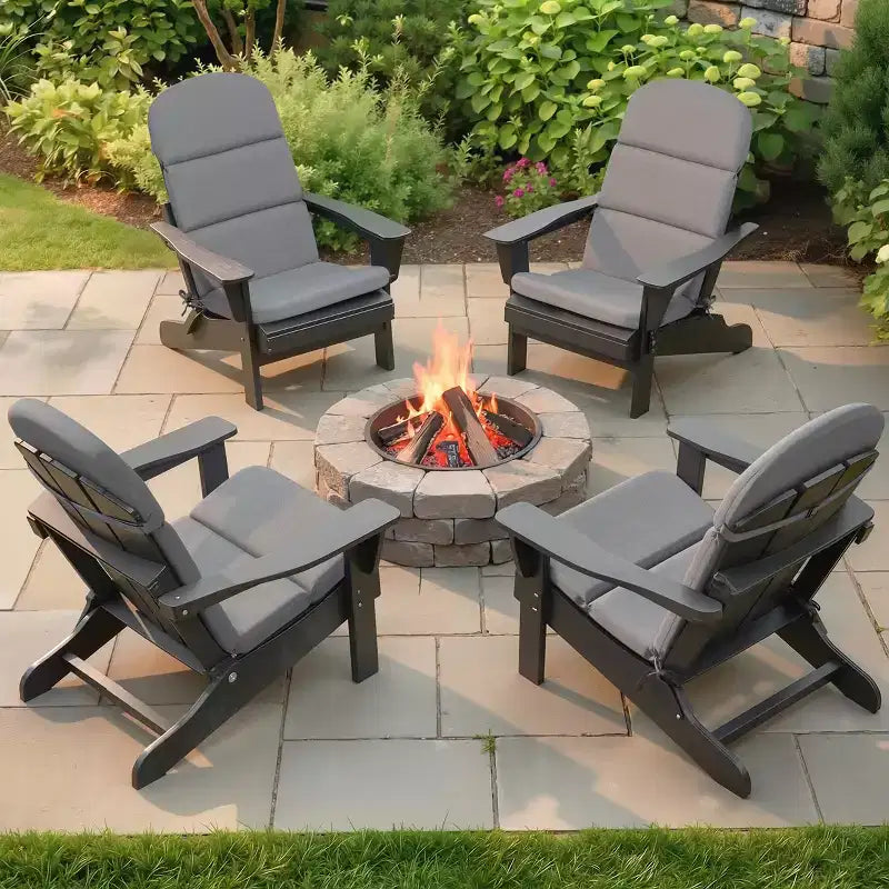 Coussin de chaise Adirondack Crestlive Products dossier haut résistant à l'eau et à la décoloration pour patio