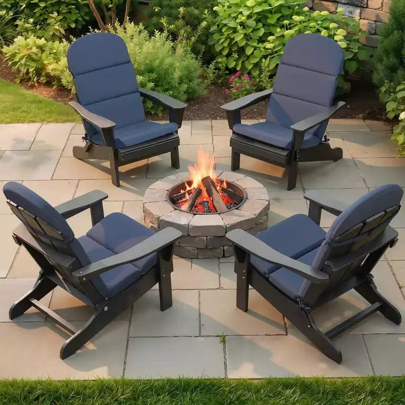 Coussin de chaise Adirondack Crestlive Products dossier haut résistant à l'eau et à la décoloration pour patio