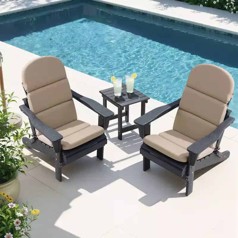 Coussin de chaise Adirondack Crestlive Products dossier haut résistant à l'eau et à la décoloration pour patio