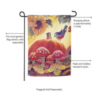 Drapeau de jardin Evergreen Flag "Lumière d'automne", drapeaux de bienvenue pour jardin 30x45 cm double face, pour l'extérieur