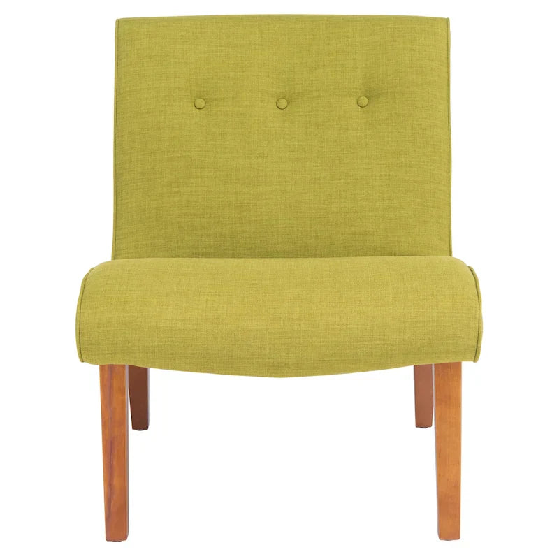 SAFAVIEH Sibille Chaise Vert Forêt Mid-Century - 25.2 x 29.9 x 30.7 - 25Lx30Px31H