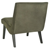 SAFAVIEH Sibille Chaise Vert Forêt Mid-Century - 25.2 x 29.9 x 30.7 - 25Lx30Px31H